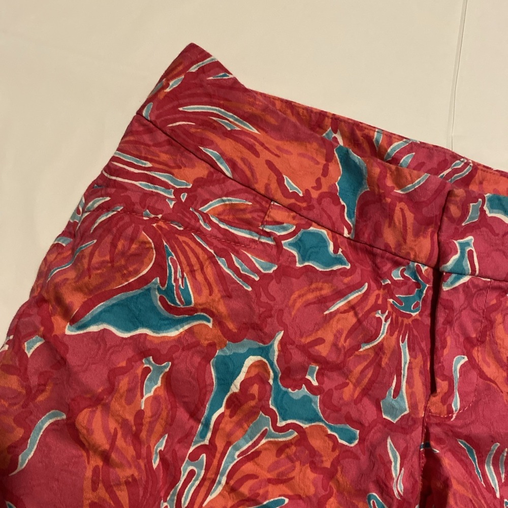 LILLY PULITZER SEA BLUE FLIRTY SEA "ELLIE" SHORTS RETIRED PRINT SIZE 00 - Picture 4 of 15